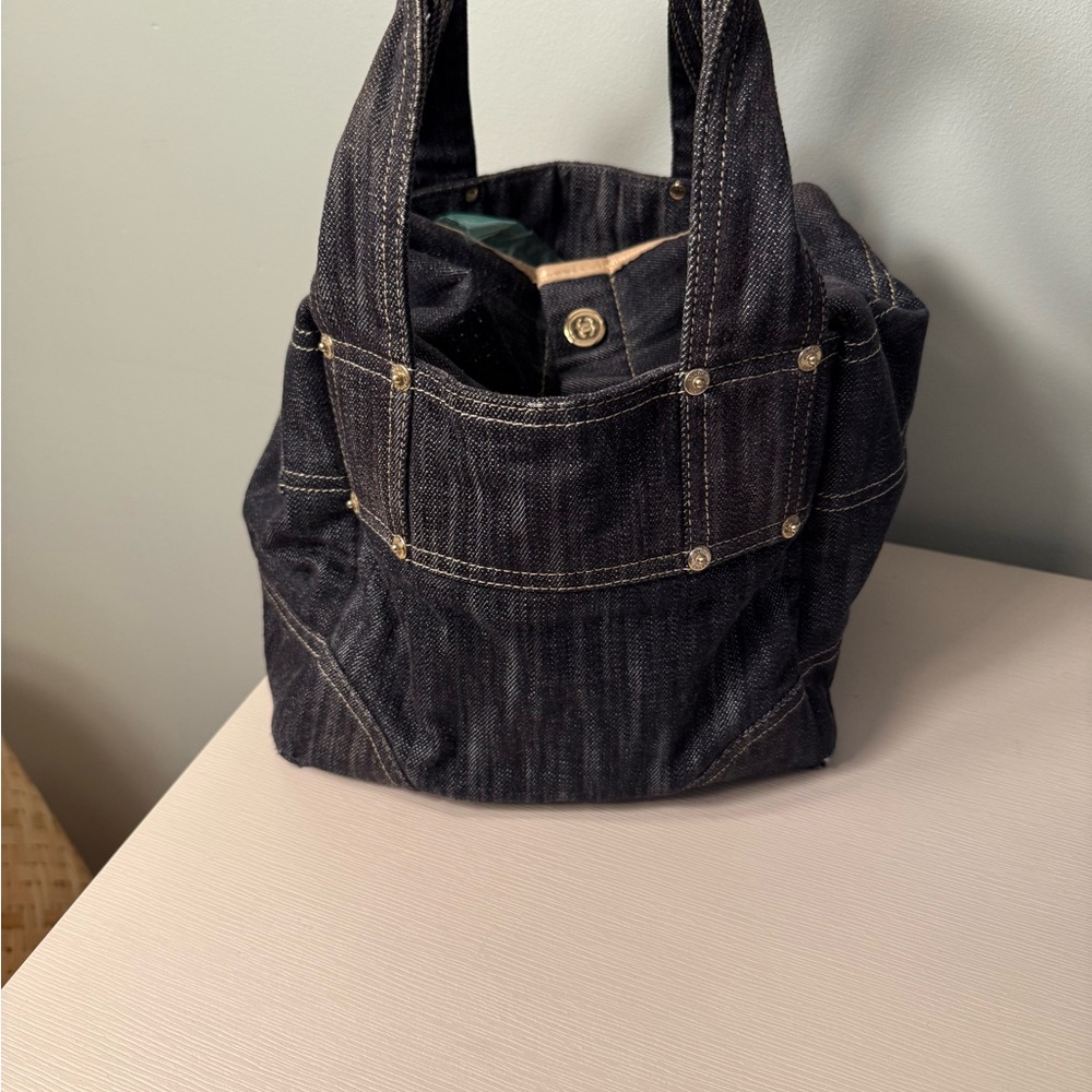 Chic Chanel denim Designer Tote Bag authentic with coa - Picture 3 of 8